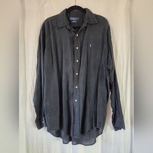 Ralph Lauren | Blake 100% Linen Button Front Shirt